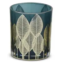 Safaary Kaarslichthouder -goud glas-