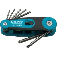 Hazet 2115/8KH Binnen-Torx Haakse schroevendraaierset T 9, T 10, T 15, T 20, T 25, T 27, T 30, T 40 8-delig
