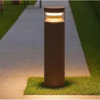 Ideal Lux Sokkellamp buiten Boeing, bruin / roest, metaal, LED buitenlamp