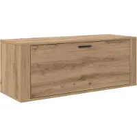 vidaXL Schoenenkast 100 x 35 x 38 cm Bewerkt hout Artisanaal eiken