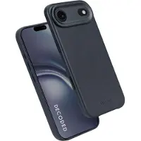 Decoded Leather Backcover MagSafe voor de Apple iPhone Air - Navy Shadow