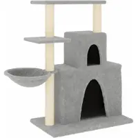 vidaXL Kattenmeubel met sisal krabpalen 83 cm lichtgrijs
