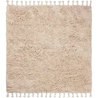 Ferm Living Amass long pile vloerkleed 140x140 cm Off-white