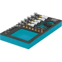 Hazet Dopsleutelset - TORX 163-192/24 - 1/2 inch (12,5 mm) vierkant hol, 1/4 inch (6,3 mm) vierkant hol - Buiten-TORX-profiel, Binnen-TORX-profiel - 24-delig - T8 – T55 - E5 – E20