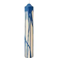 Ferm Living Dryp Pilar Kaars Deep Blue | 30 cm