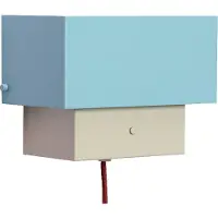 Hubsch Wandlampe , Arte, Blauw, Woonkamer, Metaal, Vintage / Retro