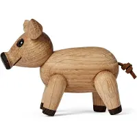 Spring Copenhagen Wooden Figure Animal Pigg "Poppy” 31g H6.0xW4.2xL8.5cm (made in Vietnam) speelgoedfiguur kinderen en volwassenen