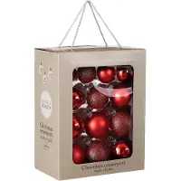 Praxis Kerstbal Glas - Rood - 7cm