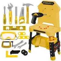 Stanley Jr. Werkbank m. Gereedschap - Geel - Stanley Jr. - OneSize - Gereedschap