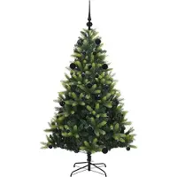 vidaXL Kunstmatige Gehingde Kerstboom 150 LEDs Groen 150 cm PVC en PE