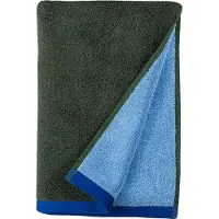 Mette Ditmer Soft gastendoek 40x55 cm 2-pack Dark olive-light blue