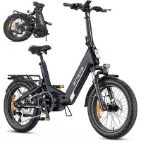 ENGWE L20 3.0 Pro Elektrische Vouwfiets - E-bike - 20 Inch - 250W Middenmotor - 7 Versnellingen - 160 km Actieradius - Hydraulische Schijfremmen - Zwart