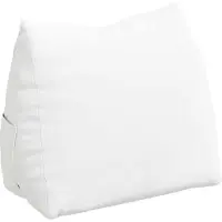 vidaXL - Rugkussen - Wit - 60 - x - 50 - x - 20 - cm - Stof