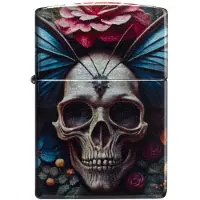 Zippo Aansteker - Floral Skull Design - voor Geen - st. | Maat Standard