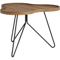 Swedese Flower mono Tafel Special Edition 62x66 cm H45 cm-gelakt notenhout-zwart gelakt staal