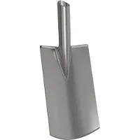 vidaXL Schep Hoofd Zilver 43 x 17 cm Gepoedercoat staal