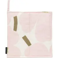 Marimekko Pieni Unikko pannenlap 21,5x21,5 cm Off white-pink-pear-sand