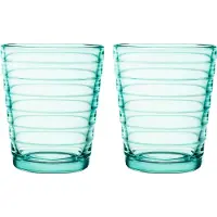 Iittala Aino Aalto Drink 22 Cl Pak Van 2 - Drinkglazen Glas Water Green - 1008627
