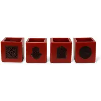 Safaary Marokkaanse kaarshouder Ø 12 x 12cm-hand patroon