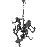 Seletti Monkey kroonluchter zwart - 14866