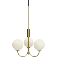 Herstal Kroonluchters , Ballon, dimbare, Goud / Messing, Woonkamer, Glas, Modern