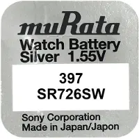 Murata SR726SW Horloge batterij 397