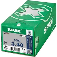 Spax 0191010300405 R 88091 Senkkopf/T-STAR TG Houtschroef 3 mm 40 mm T-STAR plus Staal WIROX 1000 stuk(s)