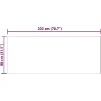 vidaXL Tapijt van imitatie schapenvacht TAFALLA Roze 80 x 200 cm