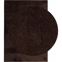 vidaXL Middelpolig zacht en wasbaar tapijt HUARTE Bruin 170 x 120 cm