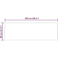 vidaXL Tapijt van imitatie schapenvacht TAFALLA Roze 80 x 250 cm
