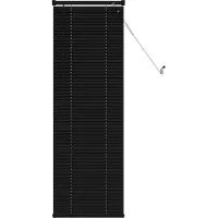 vidaXL Venetiaanse jaloezie Zwart 150 x 40 cm 25 mm PVC