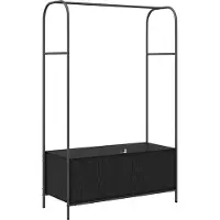 vidaXL Kledingrek Zwart 100 x 44 x 160 cm Bewerkt hout