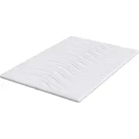 vidaXL Matras Topper Wit 160 x 200 cm Knit Stof