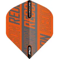 Red Dragon - Hardcore XT oranje en zwart afdrukken dart vluchten - 4 sets per pakket (12 dartvluchten in totaal)
