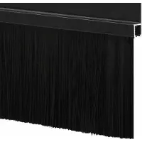 vidaXL Schroefbare Deurborstelafdichtingen 6 st Zwart 100 cm