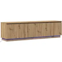 vidaXL TV Kast 180 x 38 x 49 cm Artisan Eiken Bewerkt hout
