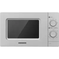Heinner HMW-MD20MSL Solo Magnetron Vrijstaand 20 Liter - 700W met 5 Vermogensstanden - Ontdooifunctie & Timer 35 Min - Mechanische Bediening - Zilver