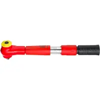 Hazet Momentsleutel - geïsoleerd 5121KV - Draaimomentbereik min-max: 20 – 120 Nm - Nauwkeurigheid: 4% - 1/2 inch (12,5 mm) vierkant massief - Lengte: 420 mm