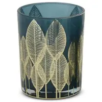 Safaary Kaarslichthouder -goud glas-