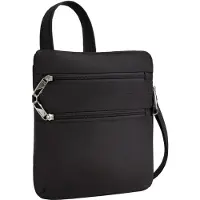 Travelon Classic Anti-diefstal Slanke Crossbody Tas - Zwart