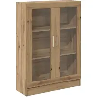 vidaXL Boekenkast 82,5x30,5x115 cm bewerkt hout artisanaal eikenkleur