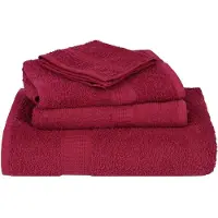vidaXL Handdoeken FROGN 2 st 50x100 cm 360 g/m² bordeaux