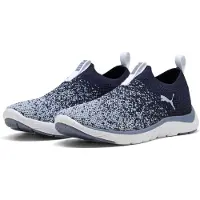 Puma Softride Remi Slip-on Knit Navy-snow Mountain Blue-gray Sky Maat: 37.5 | Hardloopschoenen Outlet | Dames | Blauw