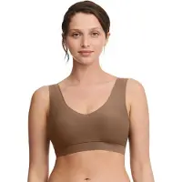 Chantelle - SoftStretch - V-Neck Voorgevormde Top - naadloos - onzichtbaar - COCOA
