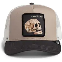 GOORIN BROS. Pet 'Gorra goorin beige calavera cancelled skull trucker cap' beige