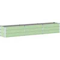 vidaXL Plantenbak Pastelgroen 290 x 50 x 45 cm Gegevens staal