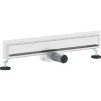 vidaXL Wandgemonteerde Doucheafvoer Zilver 60 cm Roestvrij staal 304