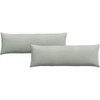 vidaXL Zitkussens 2 pcs Lichtgrijs 120 x 40 cm Corduroy stof