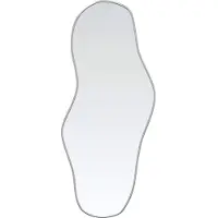 vidaXL Wandspiegel 60x25 cm zilverkleurig