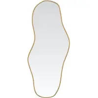 vidaXL Wandspiegel 70x30 cm goudkleurig